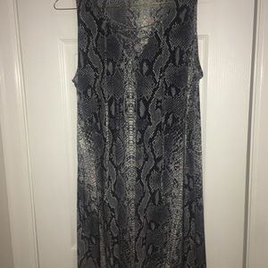 Animal Print dress with detail on front